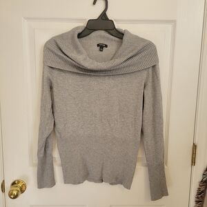 Apt. 9 Light Gray Silver Cowl Neck Sweater